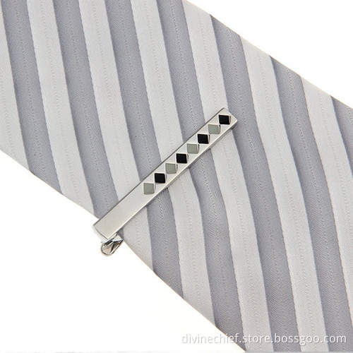 2016 Hot Selling Fashion Men Tie Clip With Black & Grey Paint